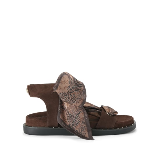 Carvela Suede Sorrento Scarf Sandal Sandals - Image 1