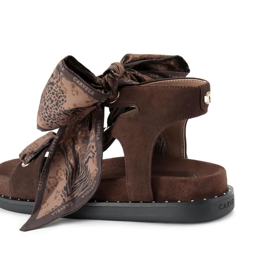 Carvela Suede Sorrento Scarf Sandal Sandals - Image 3