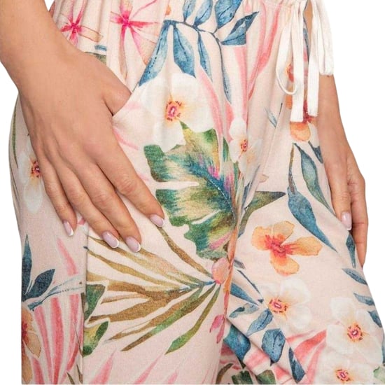 PJ Salvage Womens/Ladies Floral Lounge Pants (Rosa) - Image 2