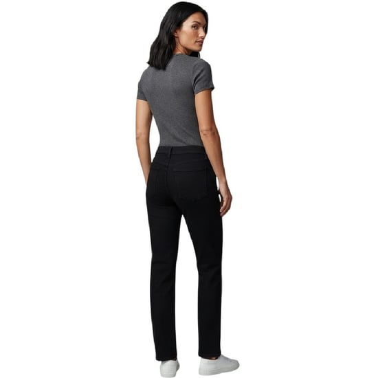 Levis Dams 712 Slim-fit-jeans med sömkant (Natten är svart) - Image 2