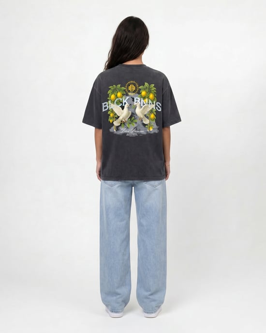 Black Bananas Doves T-shirt, - Image 5