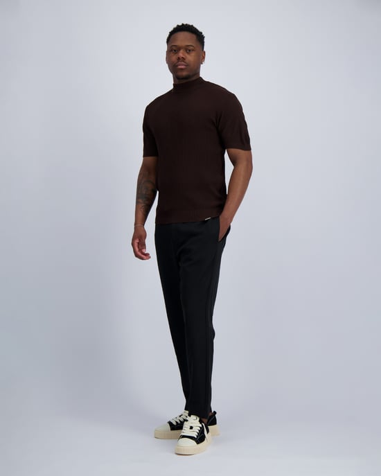 Black Bananas Knit T-shirt, - Image 2