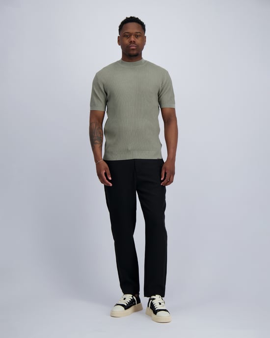 Black Bananas Knit T-shirt, - Image 2