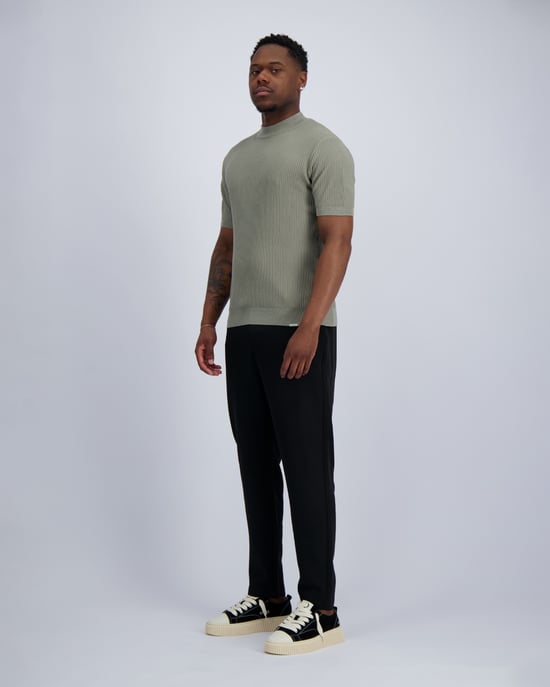 Black Bananas Knit T-shirt, - Image 4