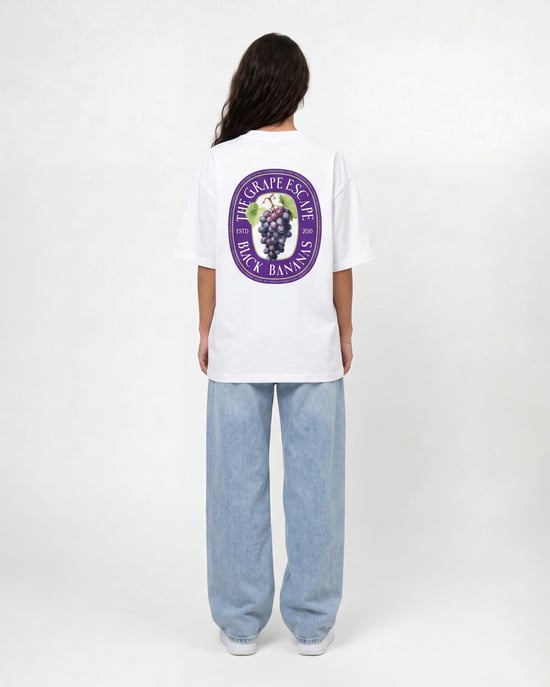 Black Bananas Wine Label T-shirt, - Image 4