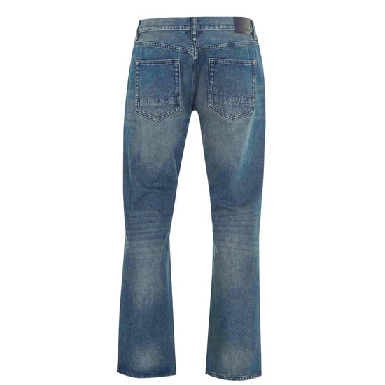 Firetrap Mens Tokyo Cotton Bootcut Jeans (Blue Wash) - Image 2