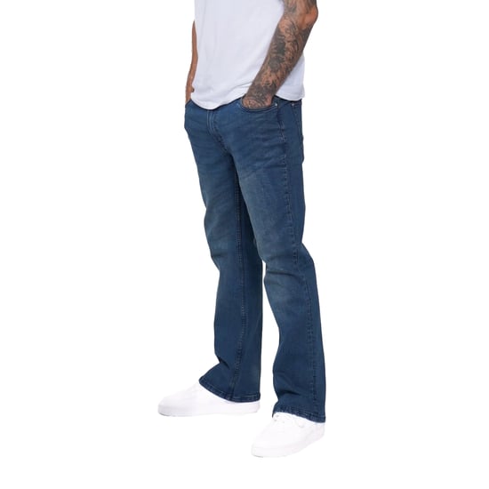Firetrap Mens Tokyo Cotton Bootcut Jeans (Blue Wash) - Image 3