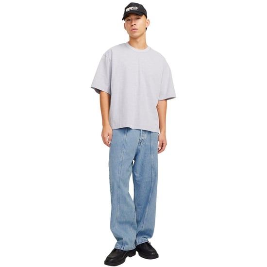 Jack And Jones Mens Denim Relaxed Wide Leg Jeans (Blue Denim) - Image 1