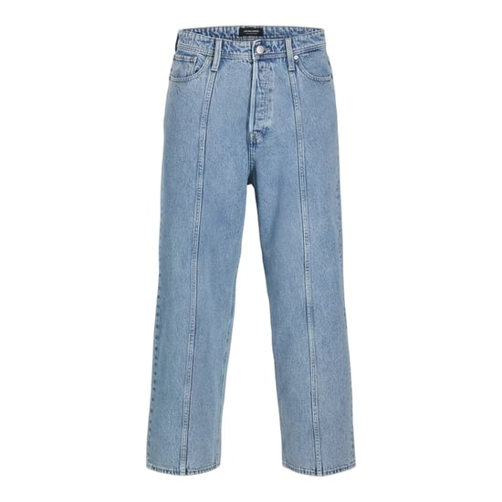 Jack And Jones Mens Denim Relaxed Wide Leg Jeans (Blue Denim) - Image 2