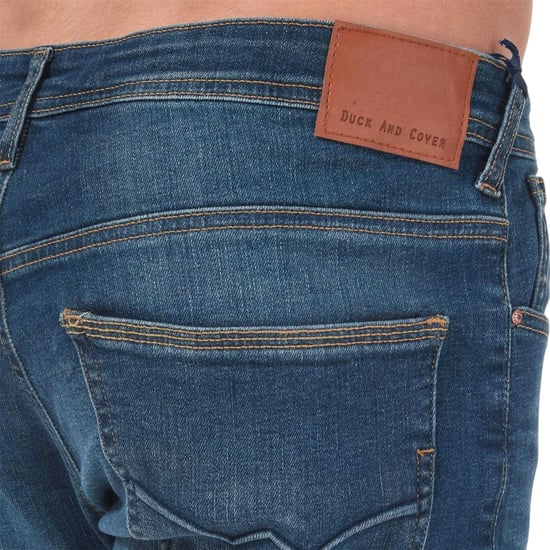 Duck and Cover Heren Overbug Tapered Jeans (Denim) - Image 5
