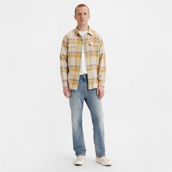 Levis Jeans för män i denim med 5 fickor och avsmalnande ben (Jag kommer aldrig att ge upp dig) - Image 2