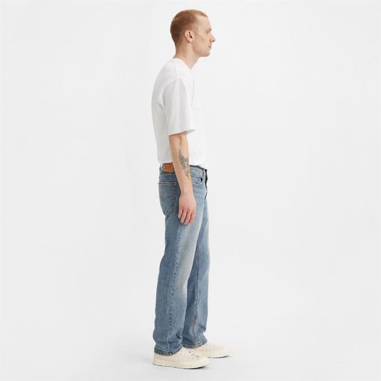 Levis Jeans för män i denim med 5 fickor och avsmalnande ben (Jag kommer aldrig att ge upp dig) - Image 4