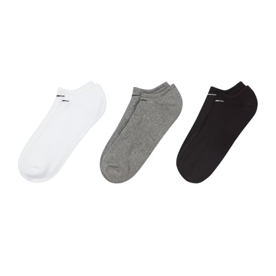 Nike Gevoerde onzichtbare sokken voor dames (set van 3) (Wit, Zwart) - Image 1