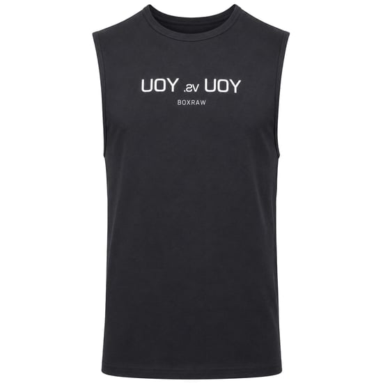 BoxRaw You vs. You Mens Black Muscle Vest - Image 1