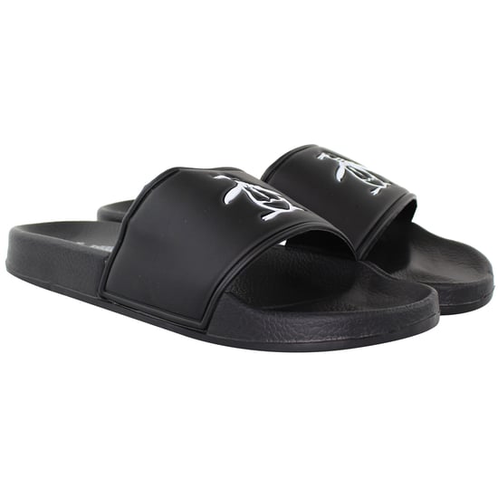 Penguin Pier Mens Black Sliders - Image 3