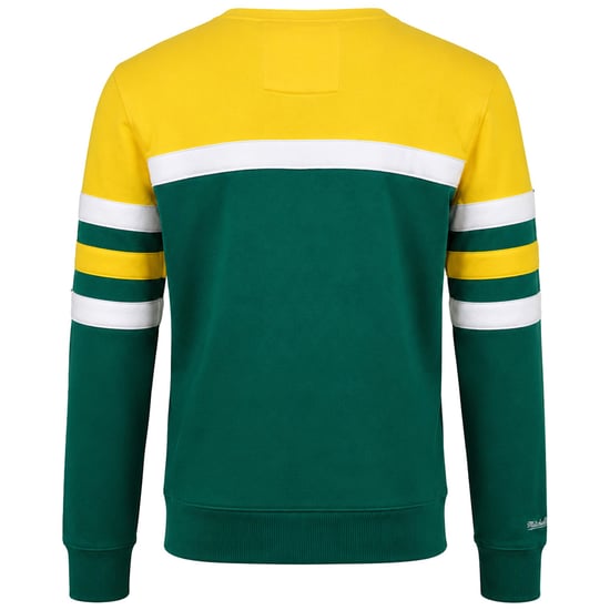Mitchell & Ness NBA Seattle Supersonics Head Coach Mens Green Sweater - Image 2