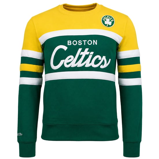 Mitchell & Ness NBA Boston Celtics Head Coach Mens Green Sweater - Image 1