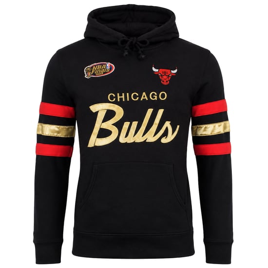 Mitchell & Ness NBA Chicago Bulls Championship Mens Black Hoodie - Image 1