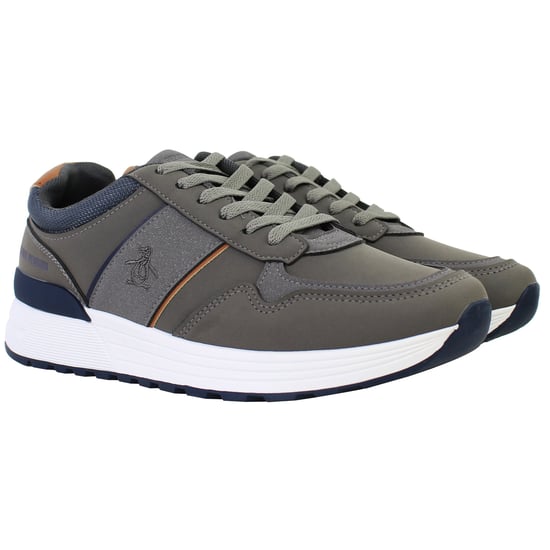Penguin Orwell Mens Grey Trainers - Image 2