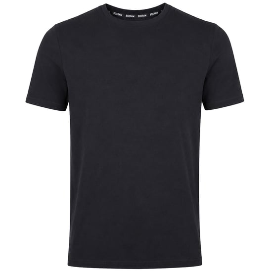 BoxRaw Plain Mens Black T-Shirt - Image 1