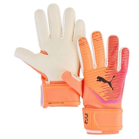 Puma Unisex-keepershandschoenen voor volwassenen met 'Future'-motief (Oranje/Roze) - Image 1