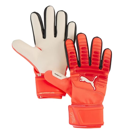 Puma Unisex-keepershandschoenen voor volwassenen met 'Future'-motief (Rood, Zwart) - Image 1