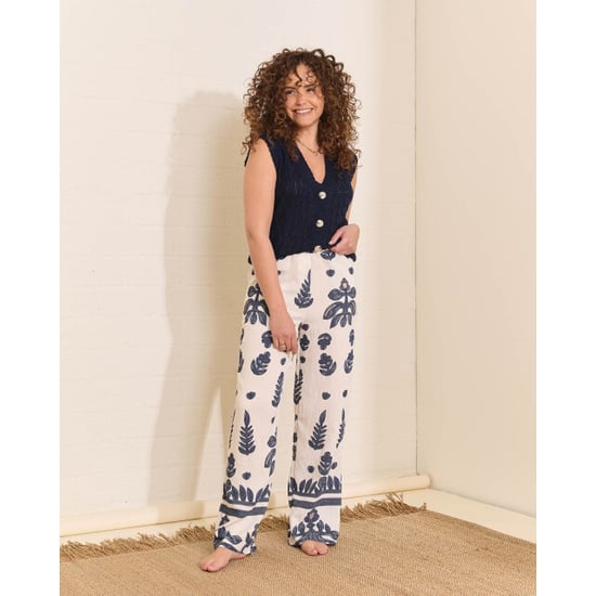 FOS Amsterdam Fos broek inge imitatie borduur navy - Image 2