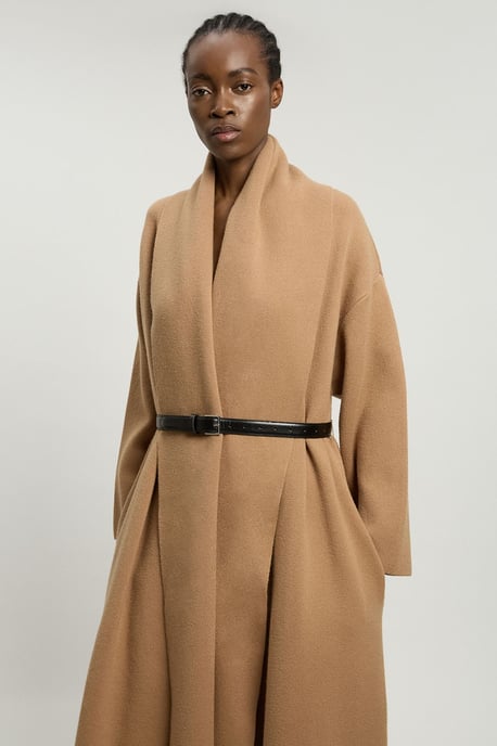 Knit Oversized Belted Midi Coatigan - Image 2