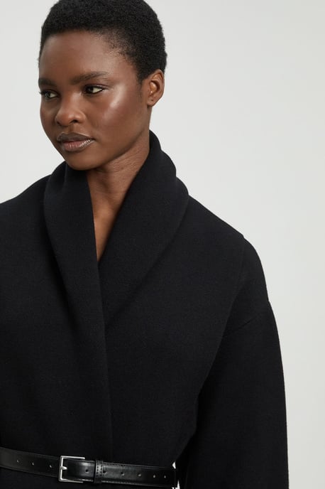 Knit Oversized Belted Midi Coatigan - Image 2