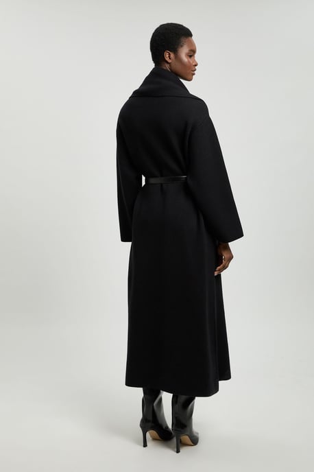 Knit Oversized Belted Midi Coatigan - Image 4