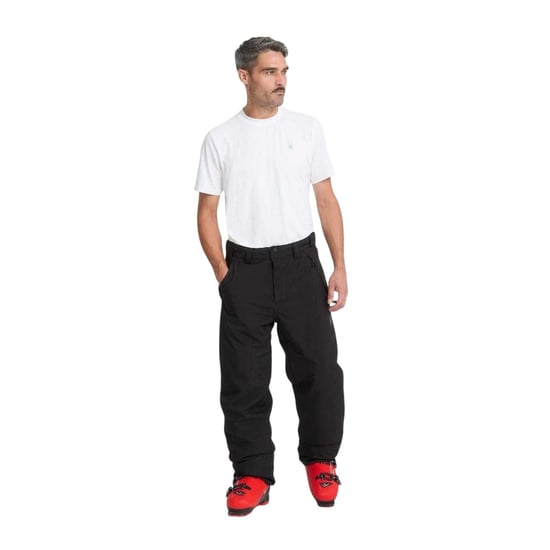 Spyder Mens Wide Leg Salopettes (Black) - Image 1