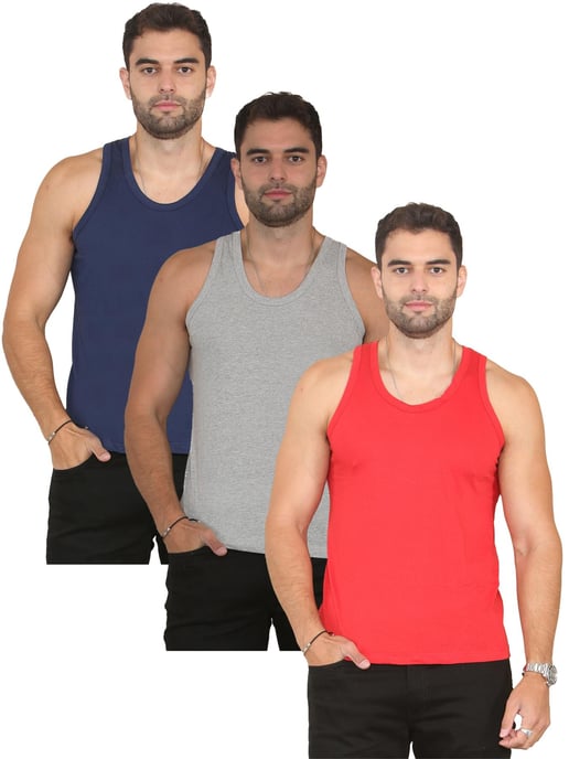 Kruze | Mens Vests (3 Pack) - Assorted - Image 2