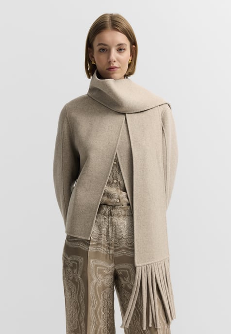 Bugatti Damen Blazer Doubleface-sjaal van wolmix - Image 1