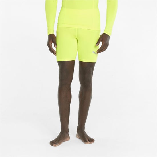 Men's Puma Short Tights in Yellow Alert - Image 3