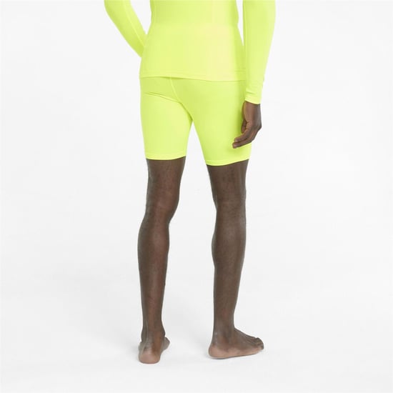 Men's Puma Short Tights in Yellow Alert - Image 4