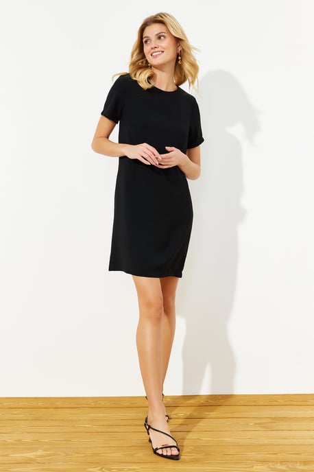 Dames Unifarben Mini Short Business Regular fit Jurken - Image 6