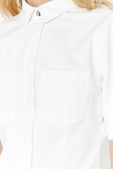 Unifarben Midi Korta Casual Klänningar i Regular Fit för Dam - Image 4