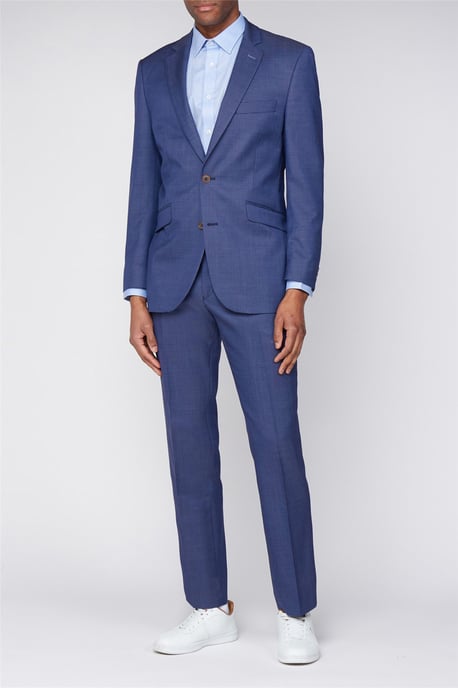 Long Sleeve Regular Suit Jacket in Blue - Image 2