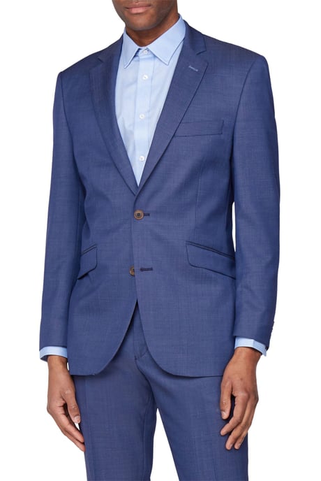 Long Sleeve Regular Suit Jacket in Blue - Image 4