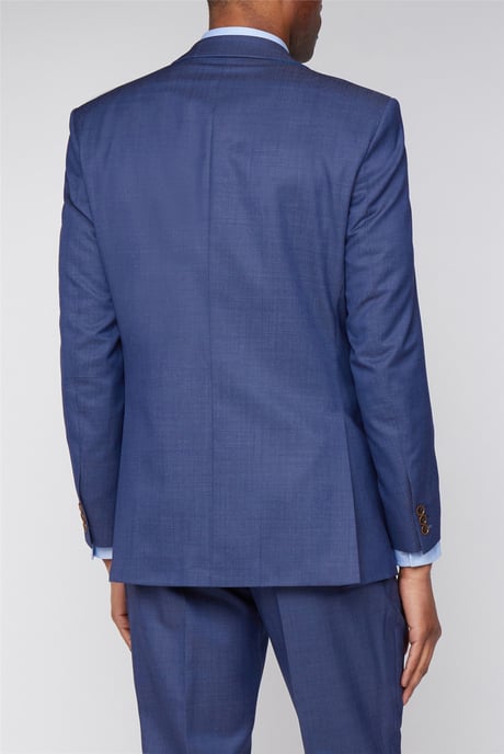 Long Sleeve Regular Suit Jacket in Blue - Image 5
