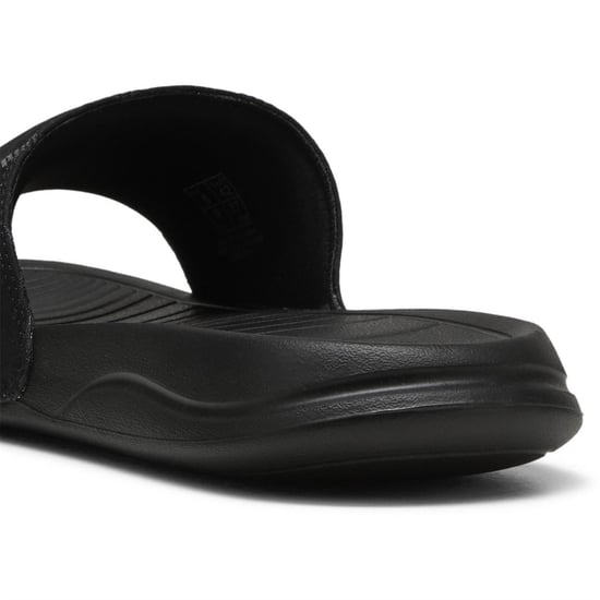 Men's Puma Popcat 20 Embedded Pool Sliders in Puma Black-Pu - Image 5
