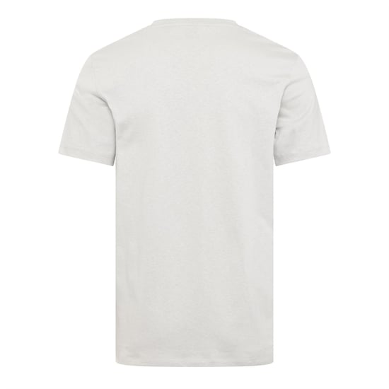 Men's Boss Orange Tales T-Shirt With Logo Patch Premium Cotton in Silver - Image 2