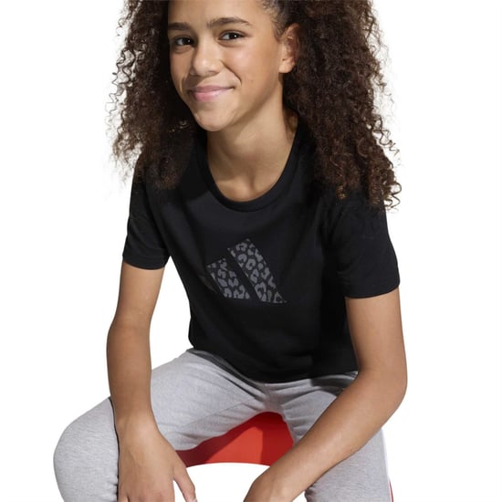 Girls adidas Jog Pant Animal T in Black - Image 5