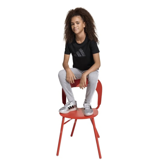Girls adidas Jog Pant Animal T in Black - Image 6