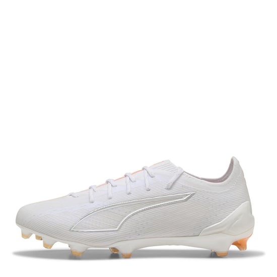 Men's Puma 5 Ultimate Adults Firm Ground Football Boots in White - Image 2