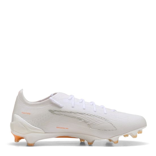 Men's Puma 5 Ultimate Adults Firm Ground Football Boots in White - Image 4