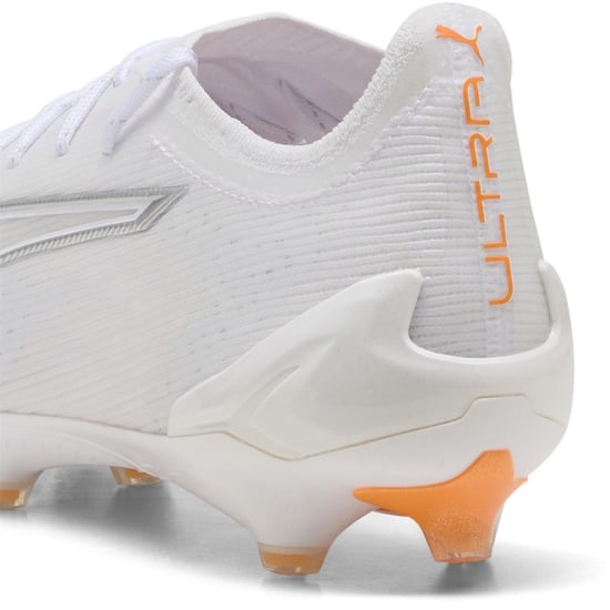 Men's Puma 5 Ultimate Adults Firm Ground Football Boots in White - Image 5