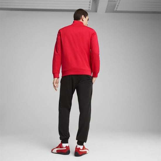 Men's Puma Ess Poly Suit Cl Tracksuit in Red - Image 4