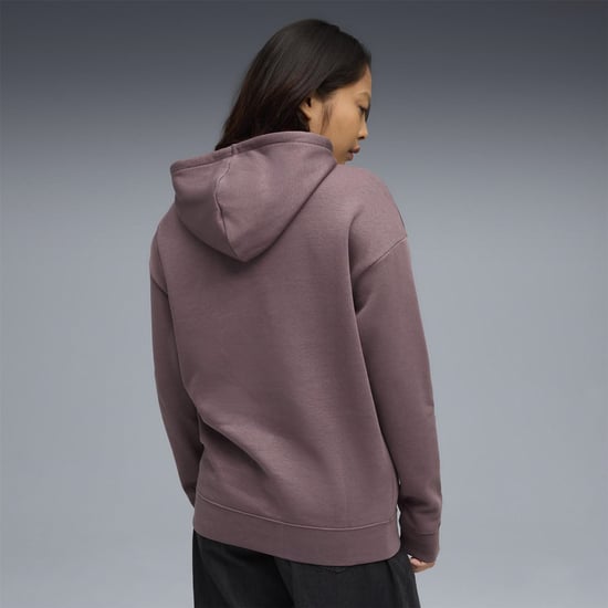 Women's Puma Class Relaxed Overhead Tech Fleece Hoodie in Raisin - Image 4