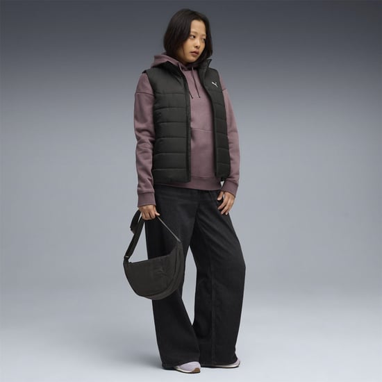 Women's Puma Class Relaxed Overhead Tech Fleece Hoodie in Raisin - Image 5